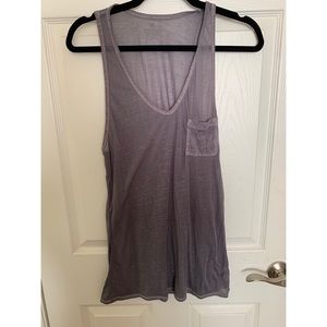 Sheer grey Athleta tank